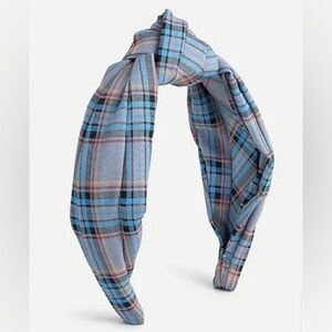 NWT J Crew Plaid Knotted Headband